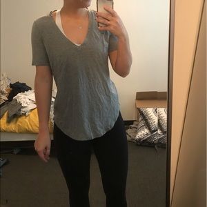 Grey Lululemon Love tee V neck size 8